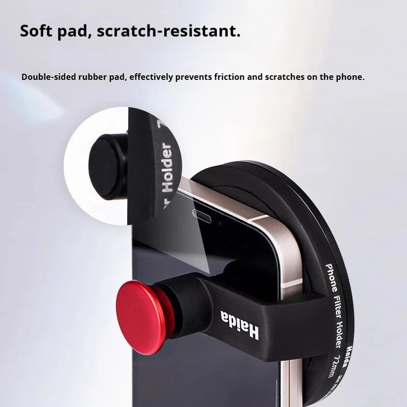 Haida Universal Phone Filter Holder Clip Phone Filter Holder (Compatible with 72mm Round Filters)