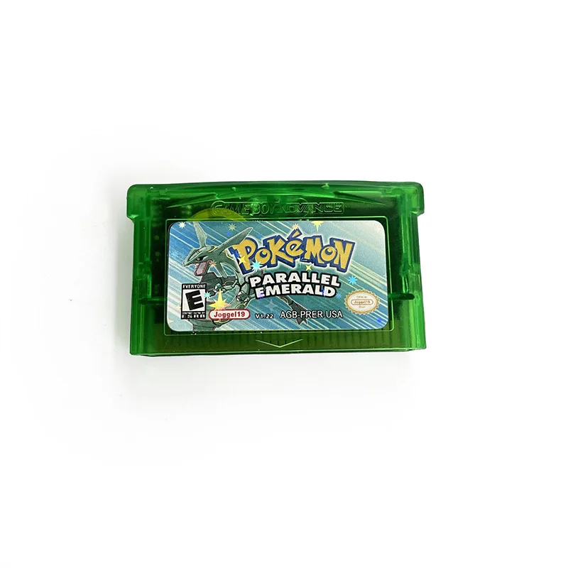 pokemon card game gba rom USA RTC Flash Recharged Yellow Run & Bun Unbound PARALLEL MERALD GS CHRONICLES Emerald Legacy Cartridge Hack for Pokémon Trading Card Game (video