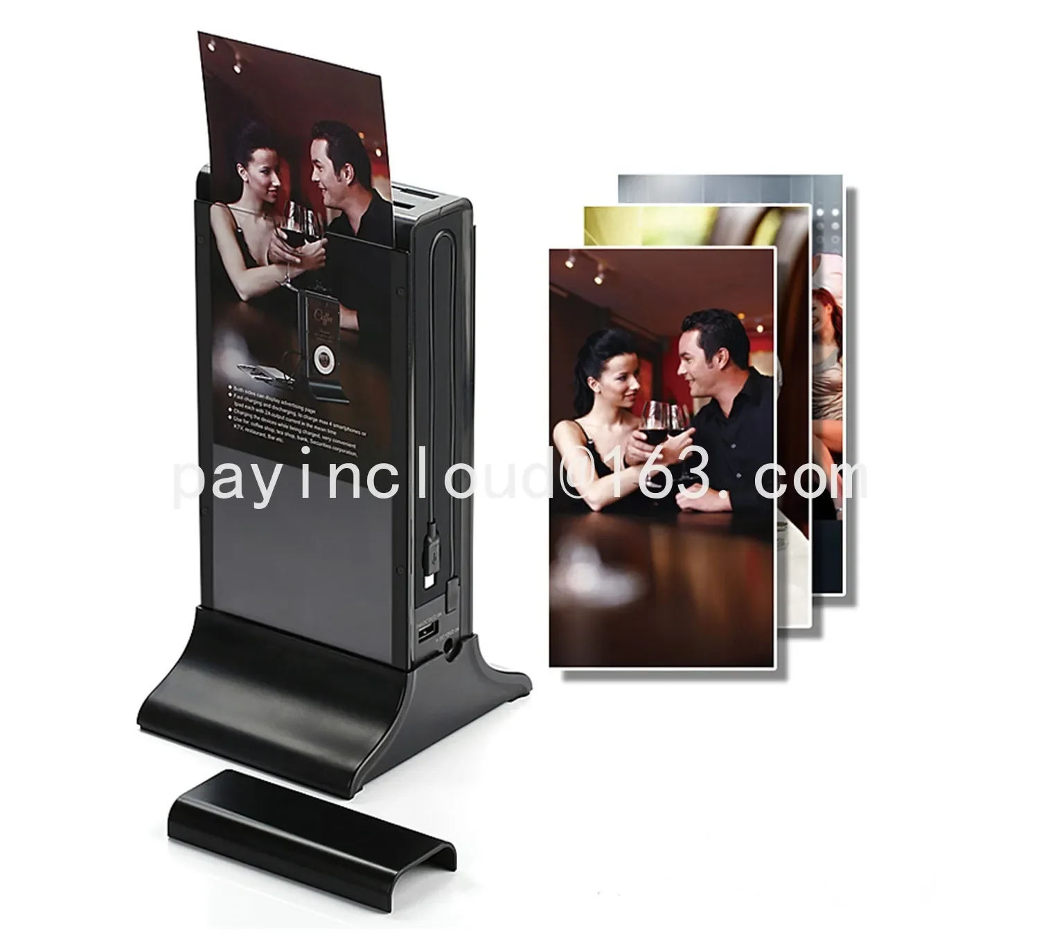 New Digital 7 Inch Single Touch Screen Android WIFI Restaurant Table Advertising Charging Display Menu Power Bank FYD-835S