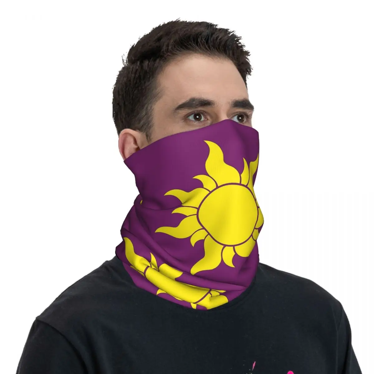 Rapunzel Bandana estampada para el cuello, bufanda cálida para correr, Unisex, para todas las estaciones