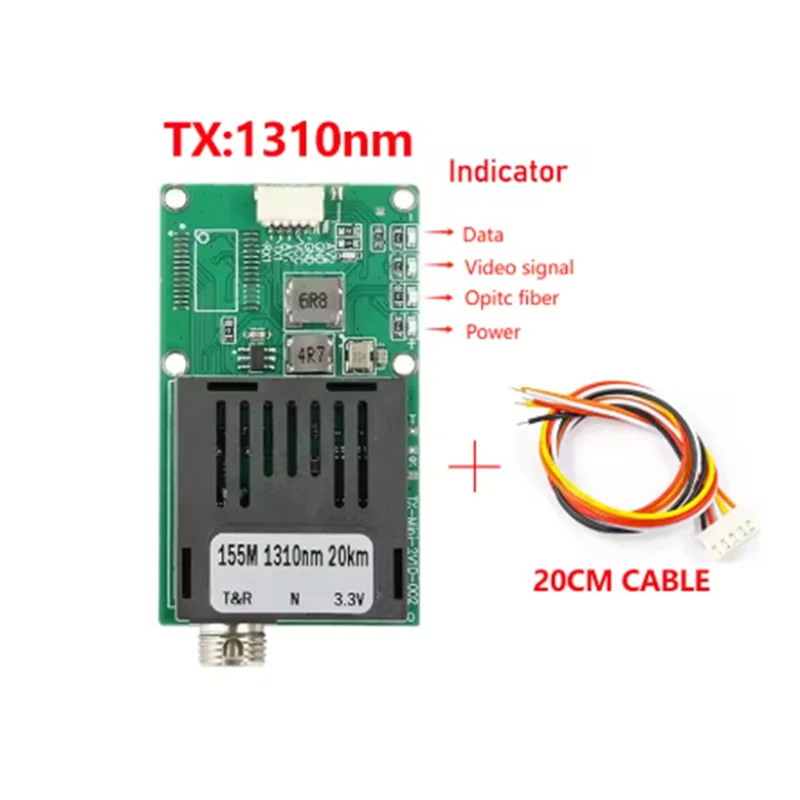 Convertitore in fibra B04B Modalità singola Fibra singola FC/UPC Video a 1 canale + UART e TTL e SBUS a controller ottico 0-20Km