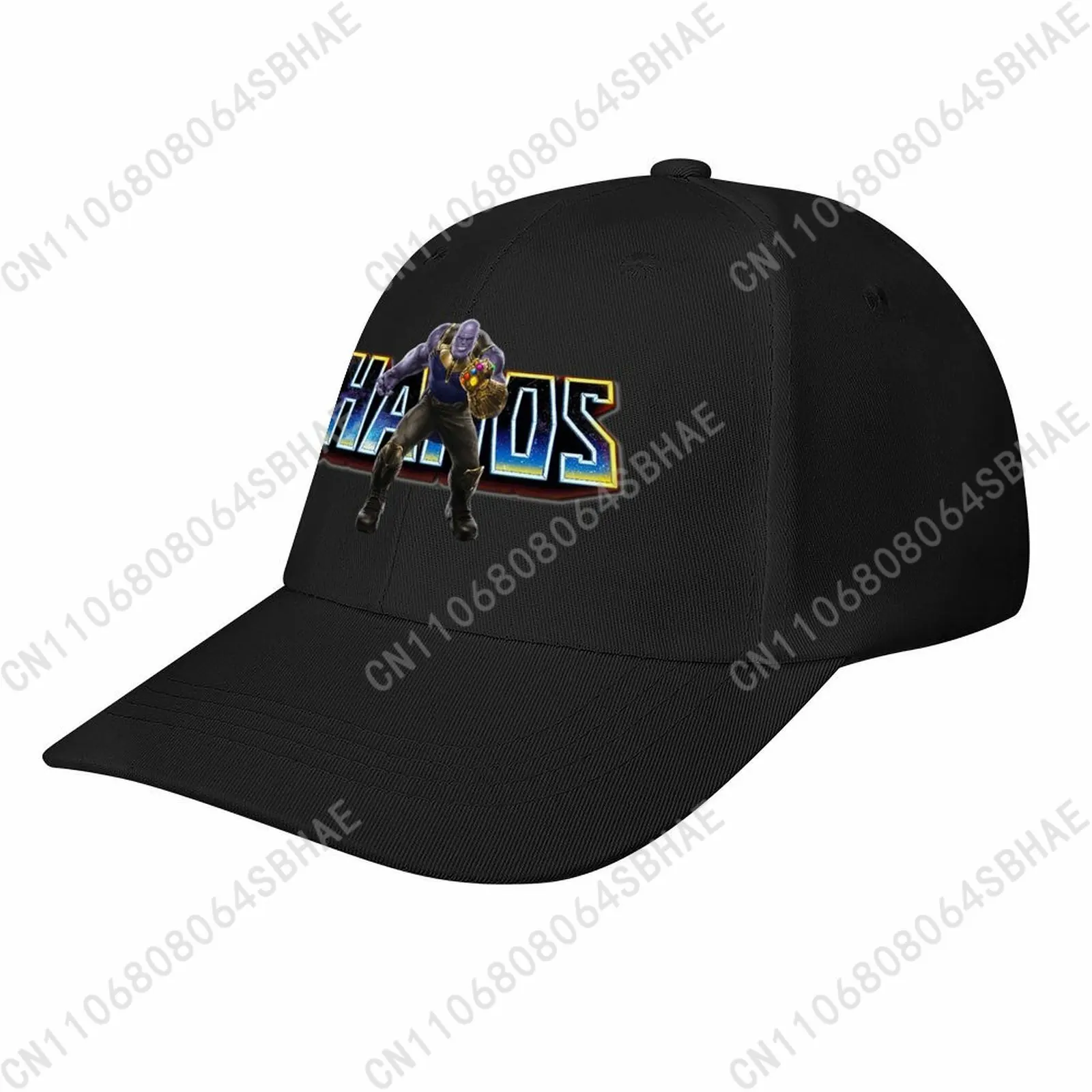 

Marvel Thanos Baseball Cap Men Women Curved Brim Washed Rubber Print Adjustable Daily Wear Cap Custom Casual Gift Cosplay