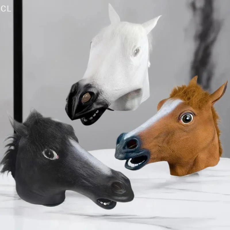 Terrificante máscara de cabeza de caballo para fiestas de disfraces DIY, 1 pieza: perfecta para cosplay de Halloween