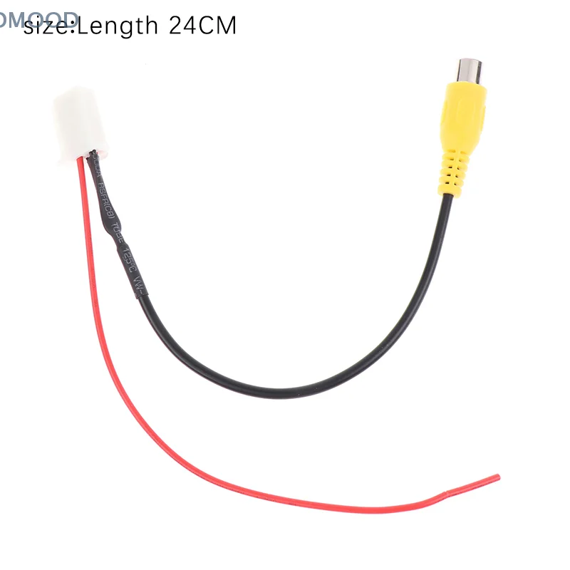 สายเคเบิลอะแดปเตอร์4ขาสำหรับรถยนต์หัวต่อตัวผู้วิทยุที่เป็นนวัตกรรมและใช้งานได้จริงกล้องมองเวลาถอยหลังปลั๊กอินพุต