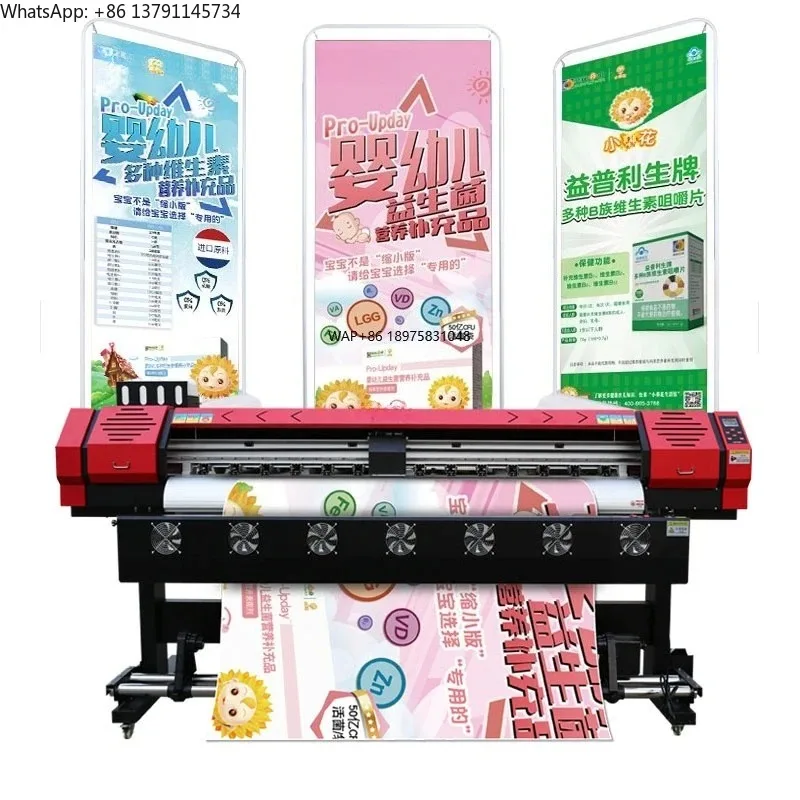 1.9M Single XP600/I3200 Printhead Senyang Bord Roll to Roll Plotter PP Vinyl Car Sticker Film Machine Eco Solvent Printer