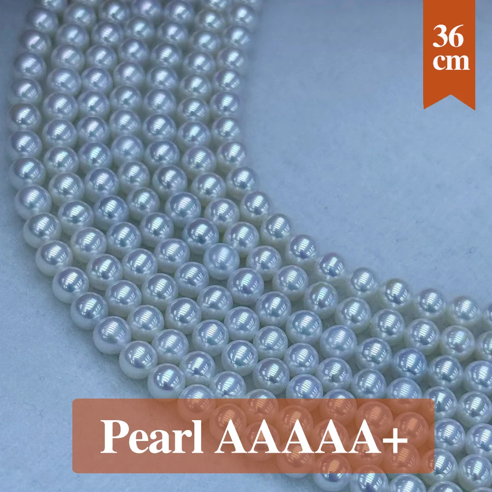 

Gloss Natural Freshwater Pearl Beads Round Pearl Loose Spacer Beaded for Women Men Making DIY Jewelry Necklace Bracelet 5-5.5mm