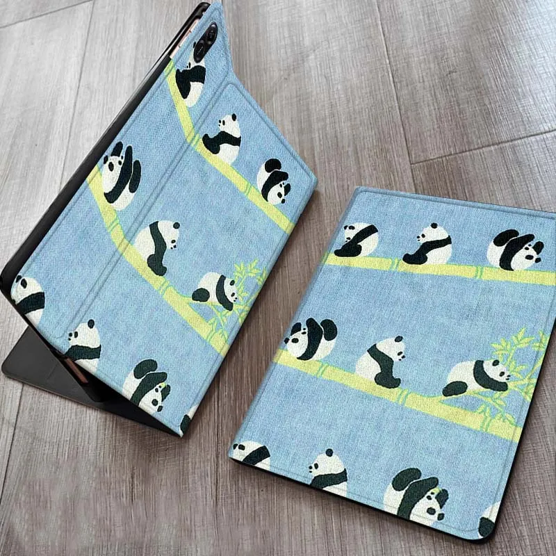 

Creative Panda Cartoon Pattern For Huawei MediaPad M5 T5 M6 SE C5e 11 12 X 2 Lite Pro Air S 12.2 Inch 5G Tablet Case