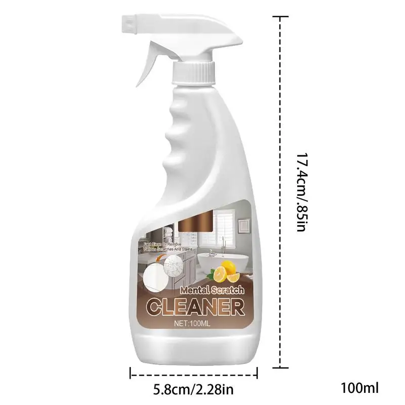 139g Multifunctional Cleaning Spray Scratch Repair Kitchen Cleaner Spray Powerful Lemen Scented Kitchen Cleaner Spray for Home