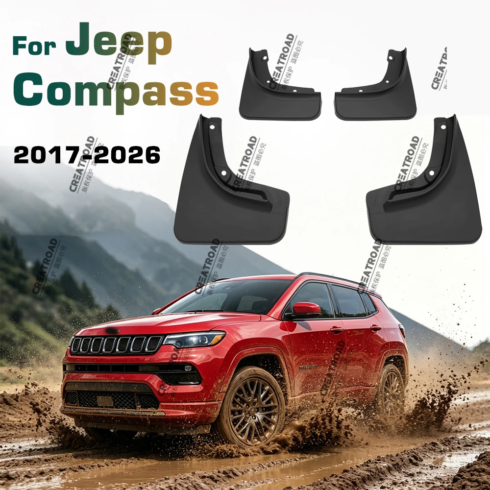 Guardabarros para Jeep Compass 2017 2018 2019 2020 2021 2022 2023-2026, Accesorios para Auto