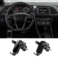 Universal Gravity Car Cell Phone Holder For Seat Leon Ibiza Alhambra Exeo Altea Arona Ateca Mii Air Vent Clip Mount Accessories