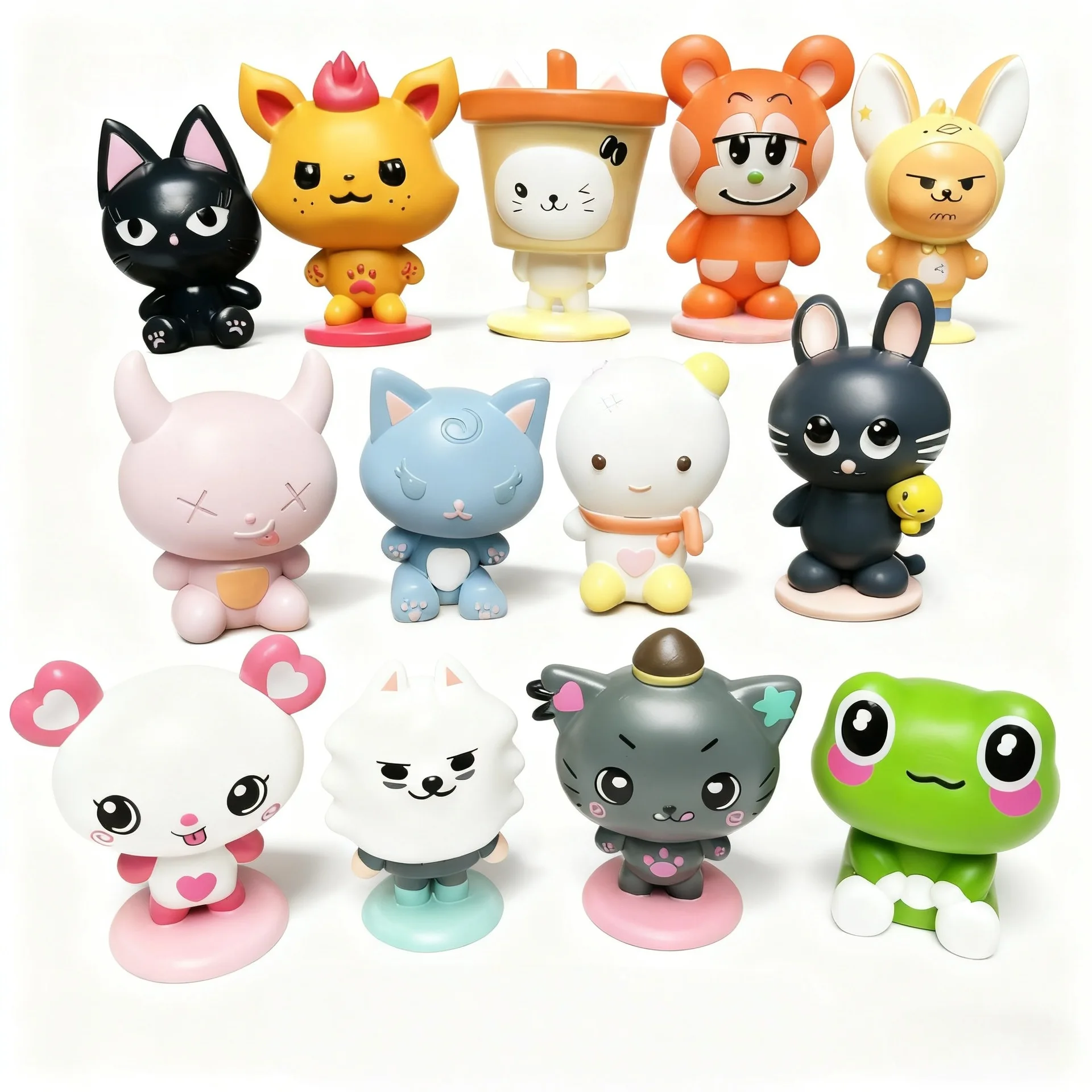 

Korean Group Resin Action Figure Kpop Idol Karina RIKU THE8 Giselle Cartoon Toys Desk Decoration Fan Gift