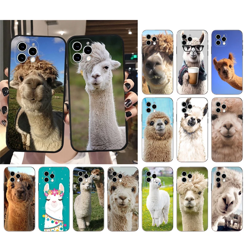 Alpaca Llamas Phone Case For iphone 16 15 14 Pro Max 16 15 14 13 12 Pro 15Plus iphone 11