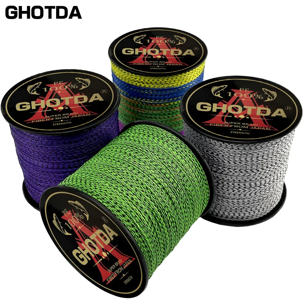Ghotda Sedal trenzado 4 hebras Multicolor para carpa - imagen 3