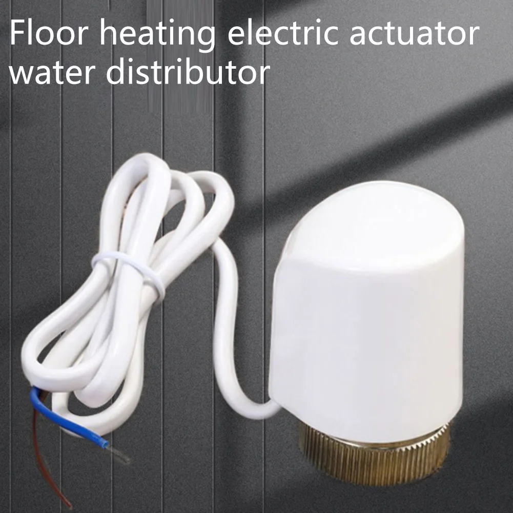 Actuador térmico eléctrico AC230V M30 * 1 de 5mm para válvula de radiador de calefacción de suelo con Control de flujo de agua de bajo consumo, 2 uds.
