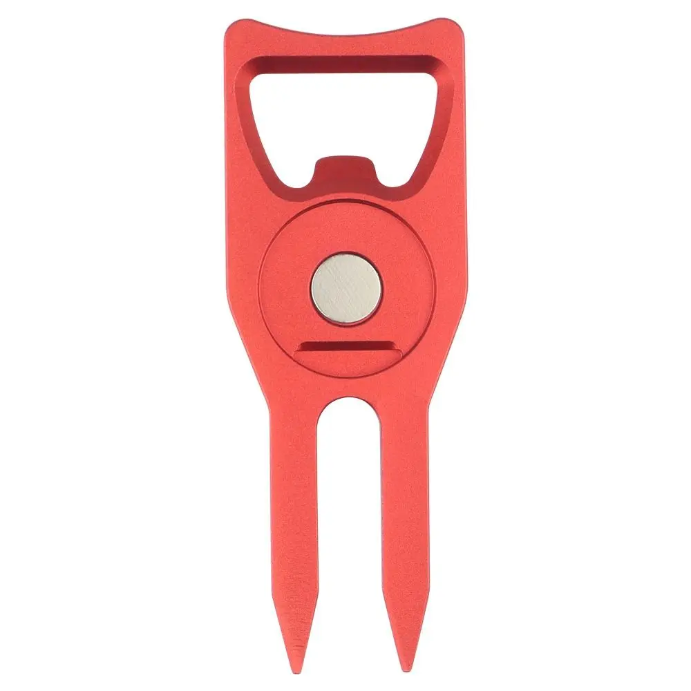 6 في 1 كرة جولف شوكة فتاحة الزجاجات متعددة الوظائف شوكة جولف ماركر الإبداعية انفصال جولف الأخدود الأنظف لاعب الغولف هدية صندوق