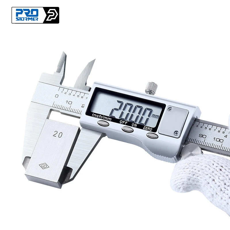 0-150mm Vernier Caliper Stainless Steel LCD Digital Caliper 6 Inch Micrometer Instrument Depth Measuring Tools by PROSTORMER