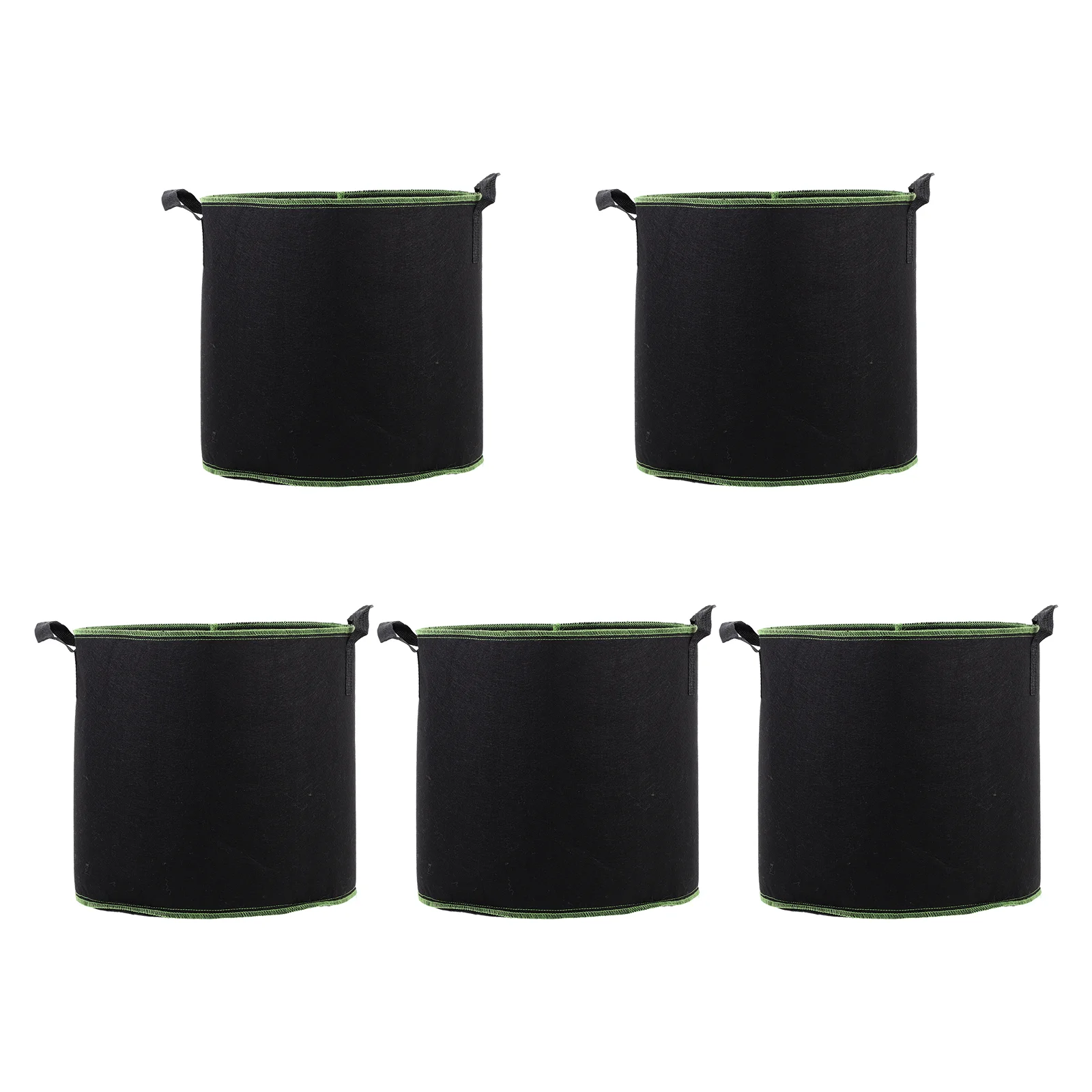 

5 Pcs Planters Outdoor Seedling Bag Fruit Planting Gardening Pouch Vegetables Pouches Growing Bags Black Flower