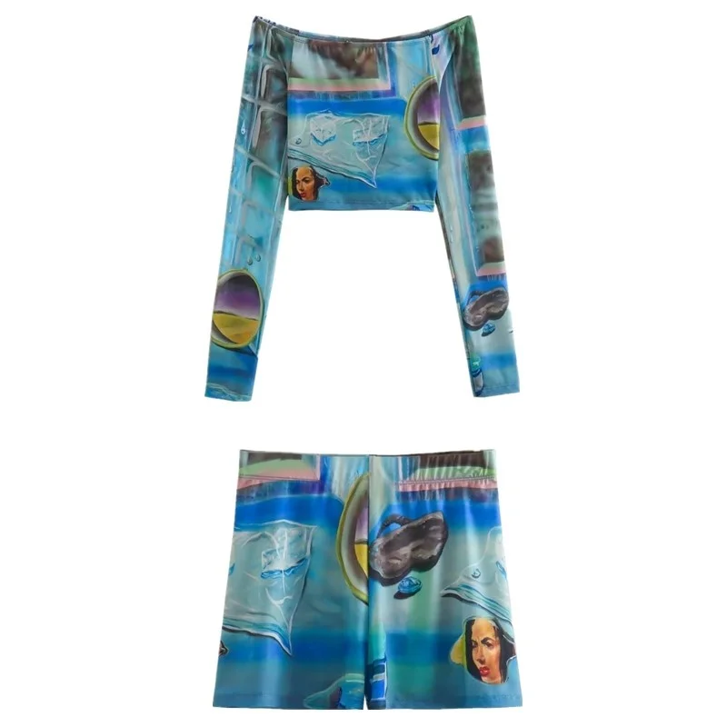 แฟชั่นเสื้อแขนยาวพิมพ์ลายผู้หญิงโพลีเอสเตอร์ฤดูร้อน 2023 อเนกประสงค์ Sli ดีไซน์อินเทรนด์ฤดูใบไม้ผลิฤดูร้อน