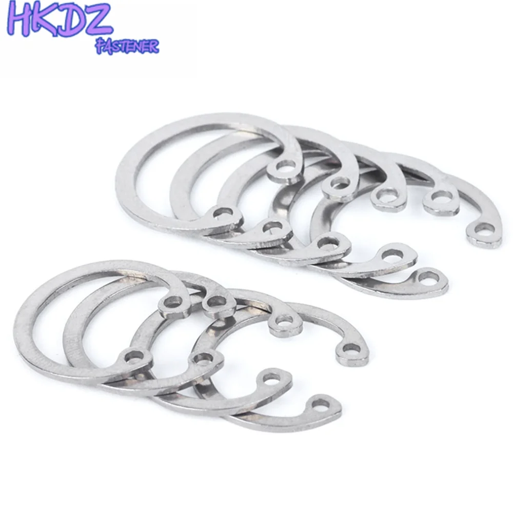 

M8 M9 M10 M11 M12 M13-M75 Circlips For A Hole Retaining Ring Bearing Hole Snap Ring 304 Stainless Steel Clamp Ring