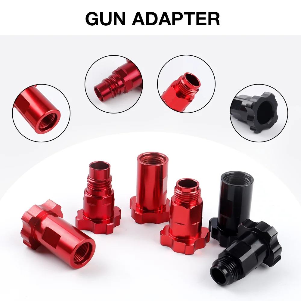 6 Models Spray Gun Cup Adapter HVLP Paint Sprayer No-clean Cup Connector Portable Spray Gun Disposable Pot Conversion Tool