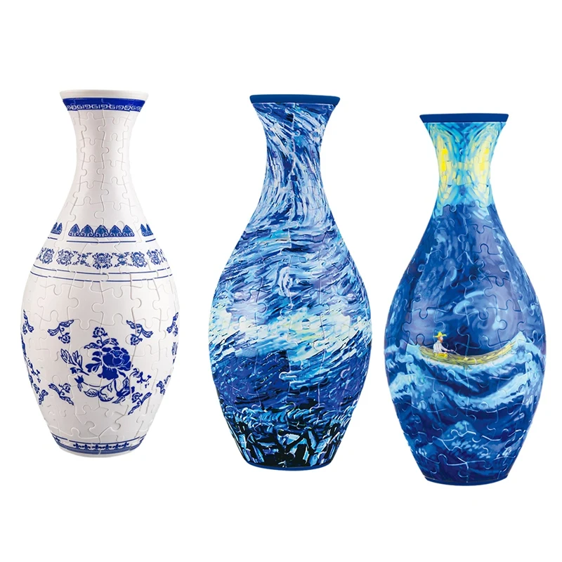 

3D вазы-головоломки DIY Декор для гостиной Цветочные композиции Домашний декор Подарочные игрушки DIY Домашний декор Цветочные горшки