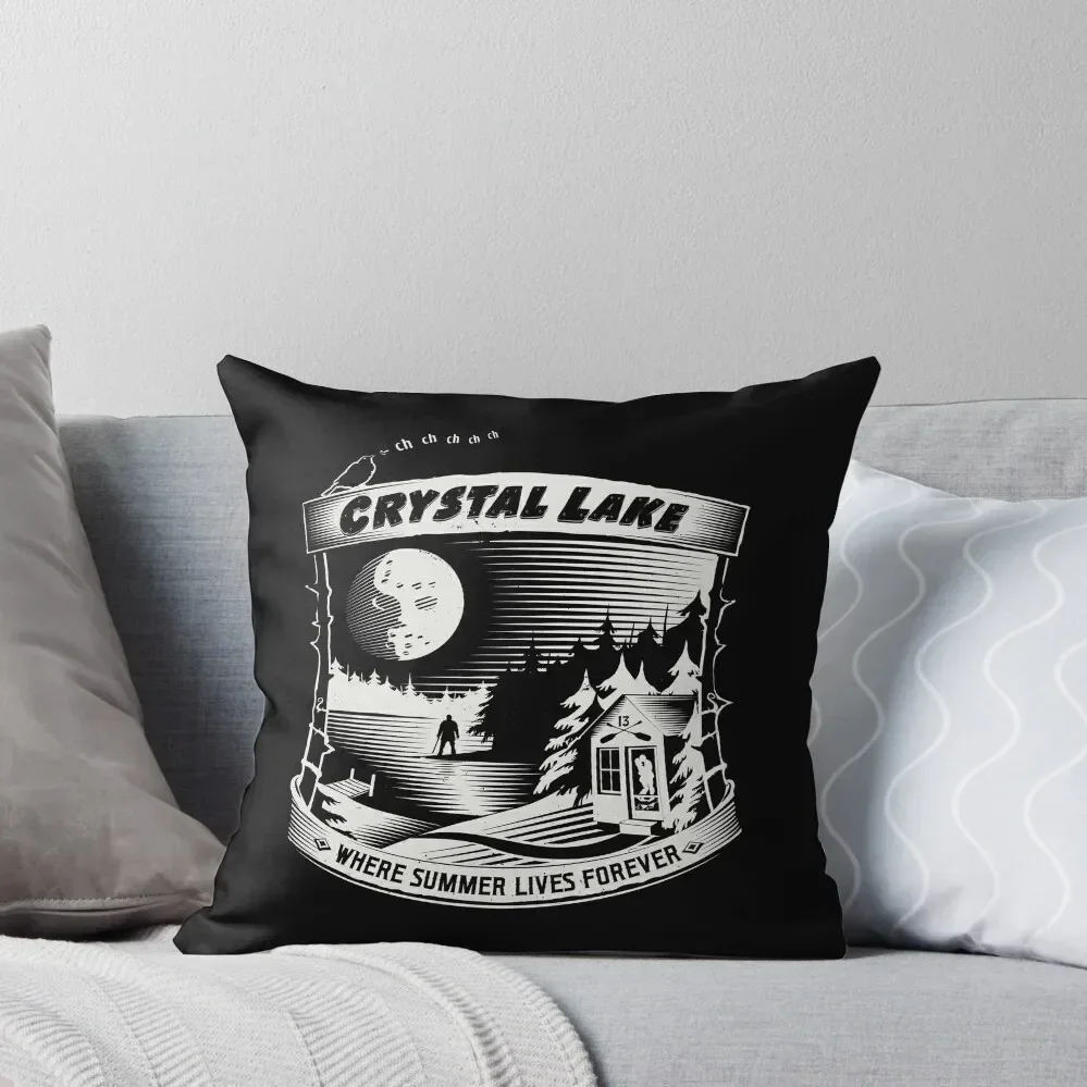 Camp Crystal Lake: Where Summer Lives Forever Throw Pillow Cushion Cover Luxury christmas pillow case pillow