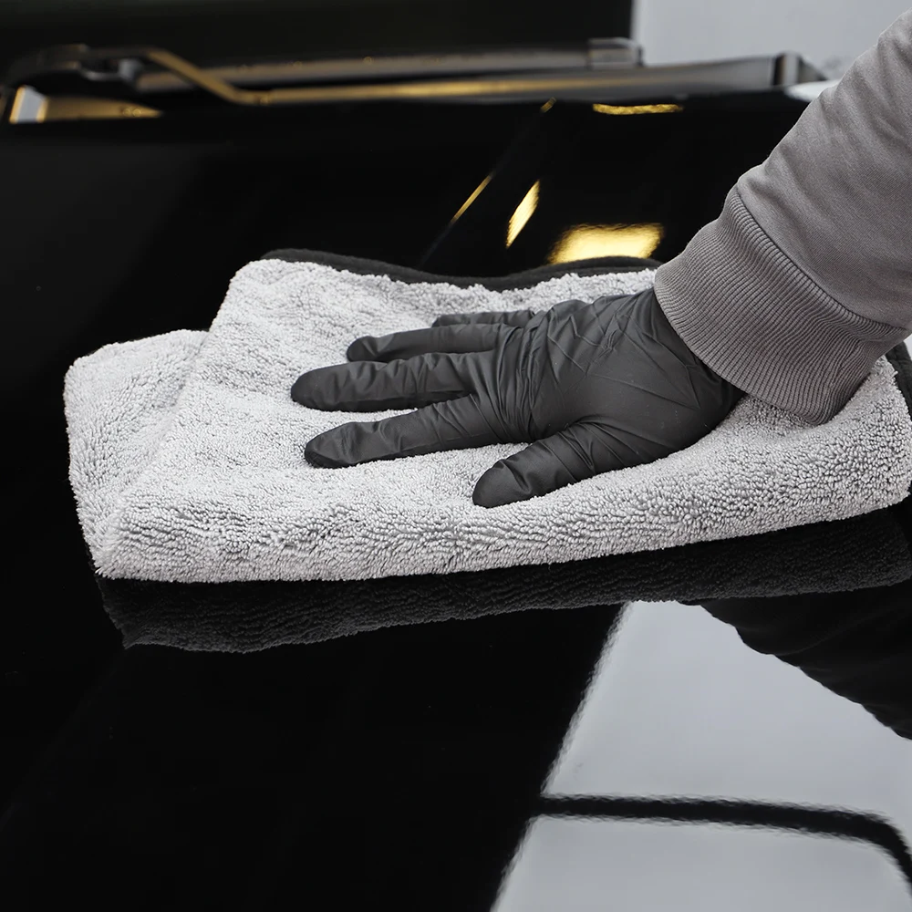 (Single Sale) SPTA Microfiber Edge Decontamination Towel Extra Soft Car Wash Microfiber Car Cloth for Interior Cleaning