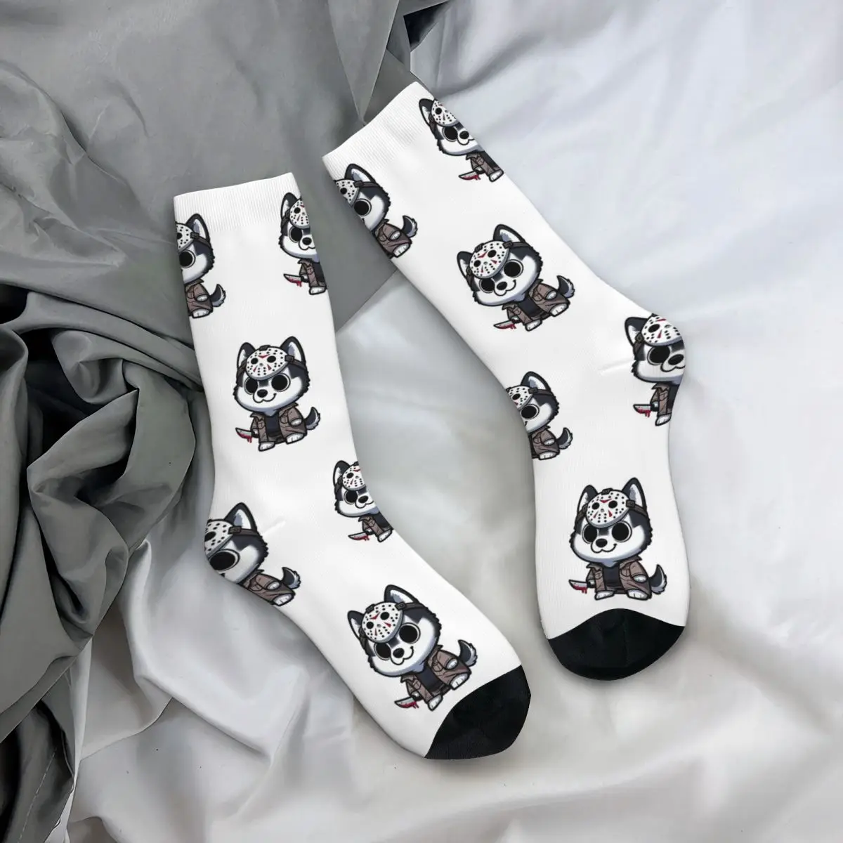 Jason Voorhees Husky Unisex Winter Socks Warm Happy Socks Street Style Crazy Sock