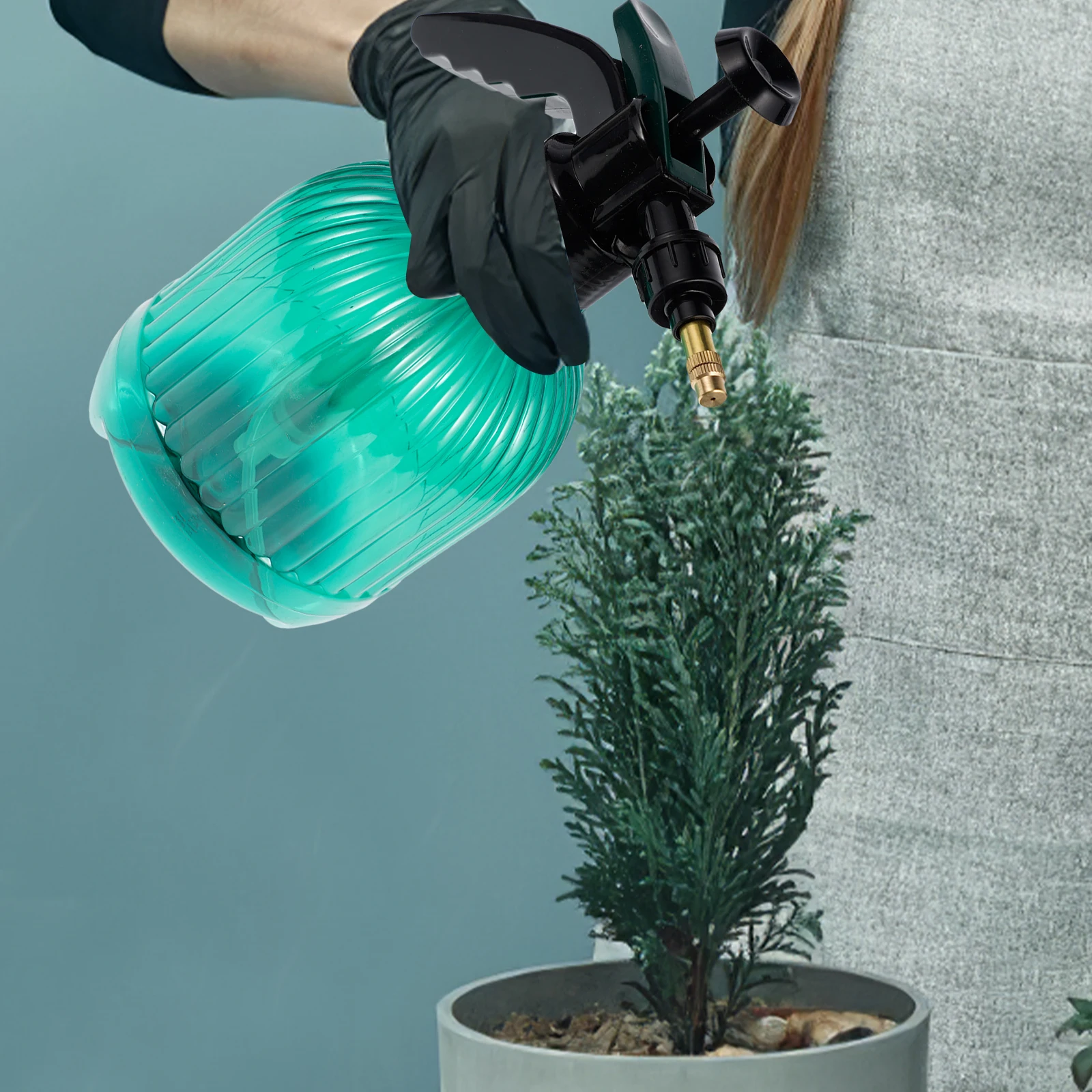 

Распылители для мелкого тумана, высококачественный ручной распылитель, чайник для цветов под давлением, зеленая лейка для сада, распылитель для сада