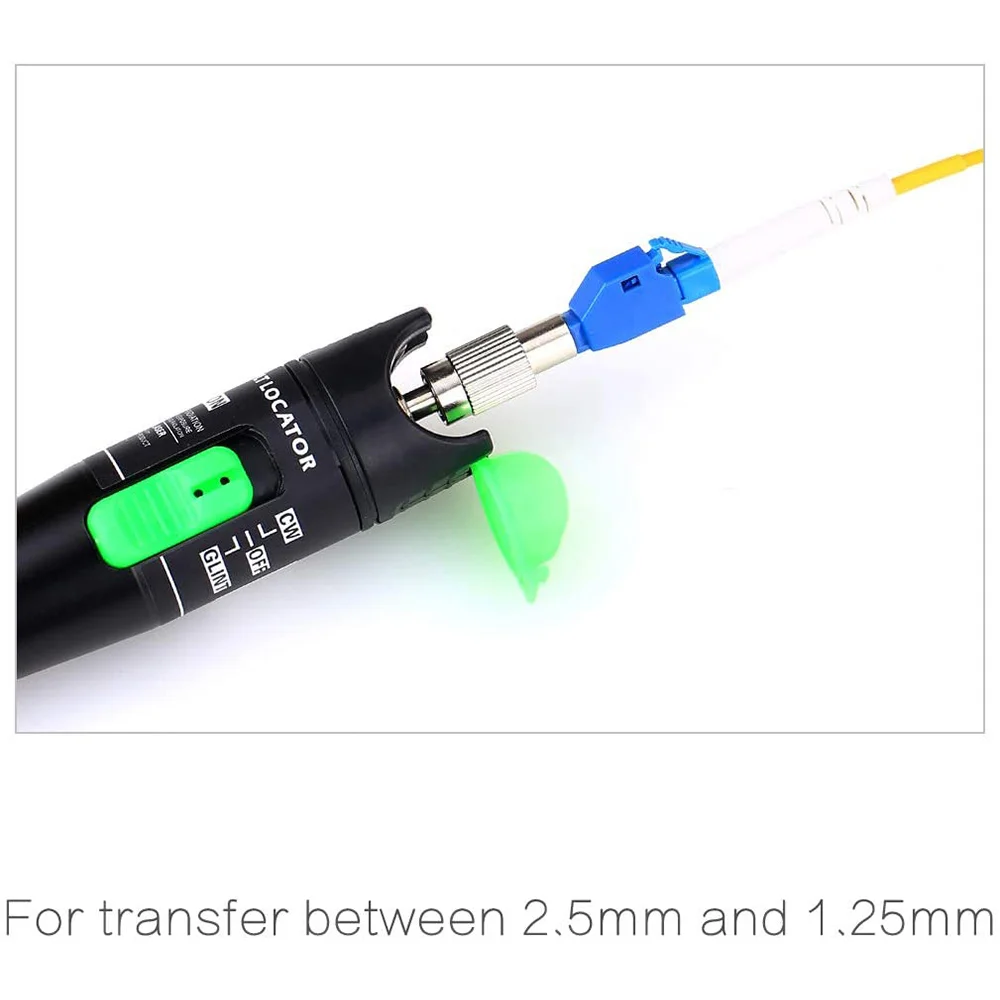 1Pcs Visual Fault Locator Adapter, Hybrid Fiber Optic Connector Adapter,Single Mode 9/125Um FC Male to LC Female Adapter