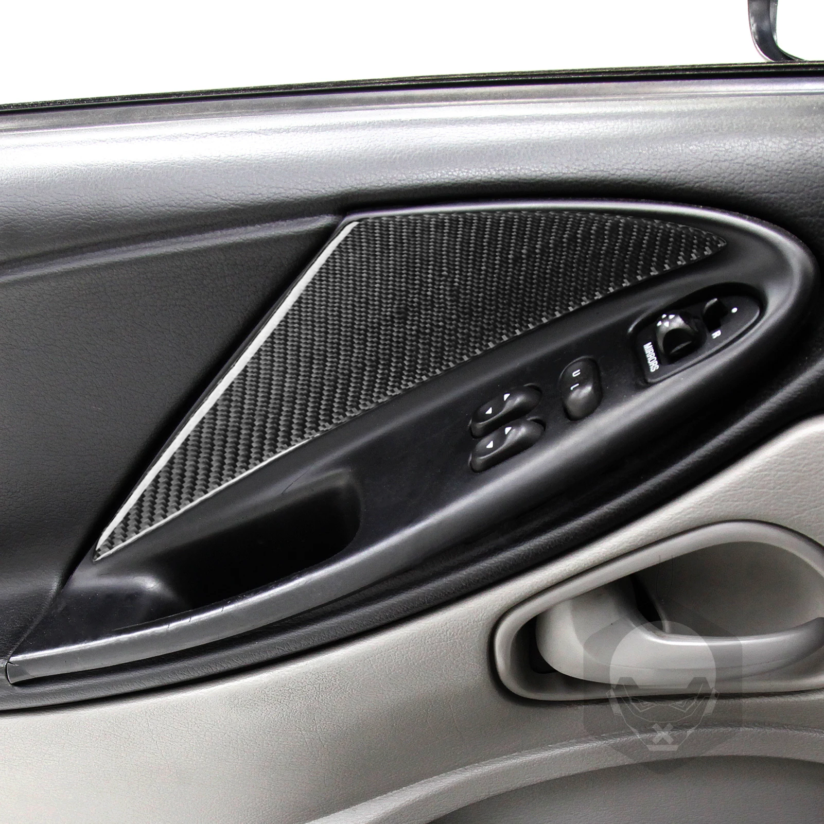 

For Ford Mustang 2001-2004 Carbon Fiber Inner Door Panel Cover Modified Styling Car Interior Decoration Accessories Sticker