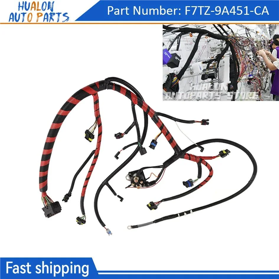 F7TZ9A451CA Engine Wiring Harness Assembly fit for Ford 1997 F-250 HD F-350 F-Super Duty 7.3L Diesel Replace# F7TZ-9A451-CA