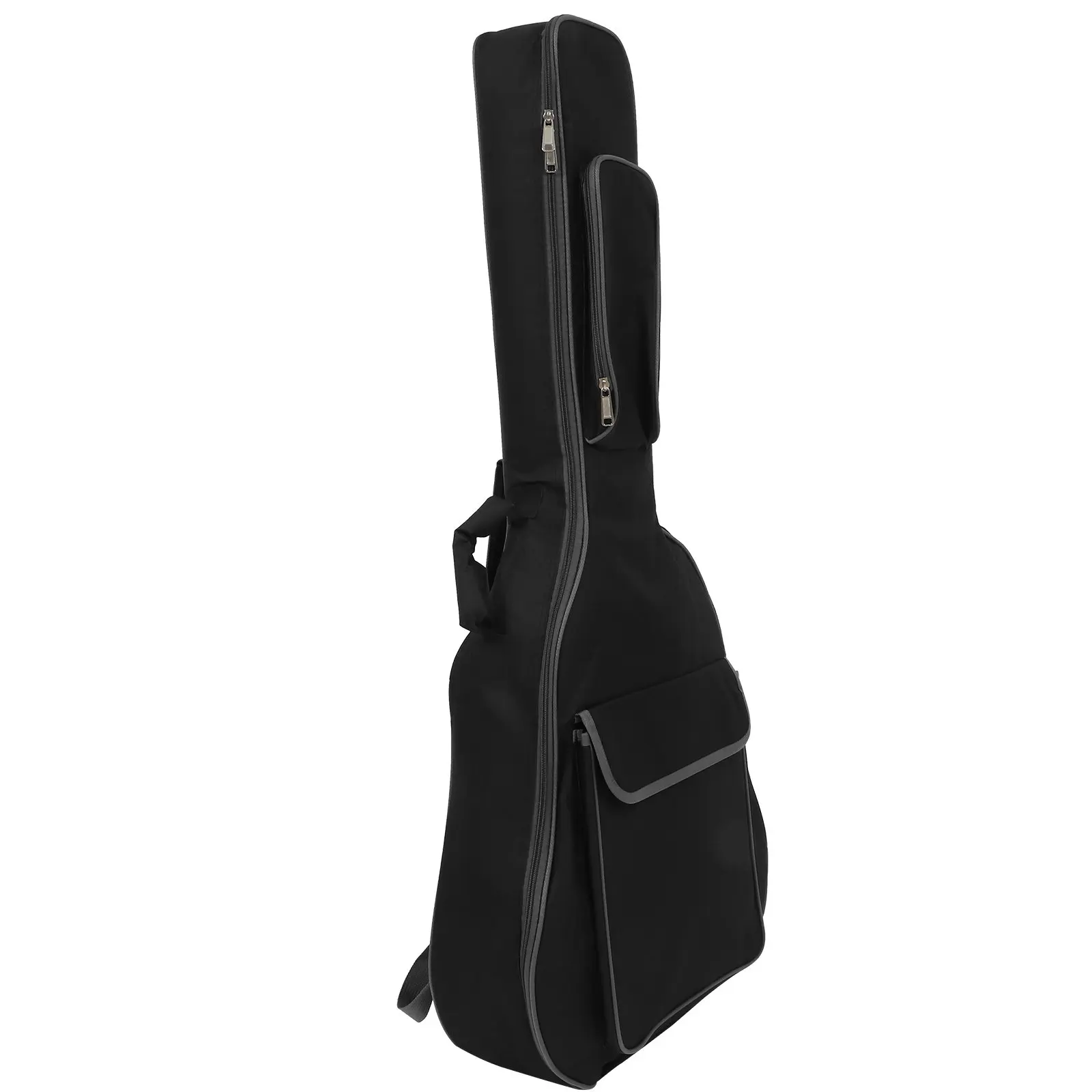 

1 шт. практичный рюкзак для гитары, черный, из прочной ткани Оксфорд, с двумя плечевыми ремнями, пылезащитный, для хранения гитары