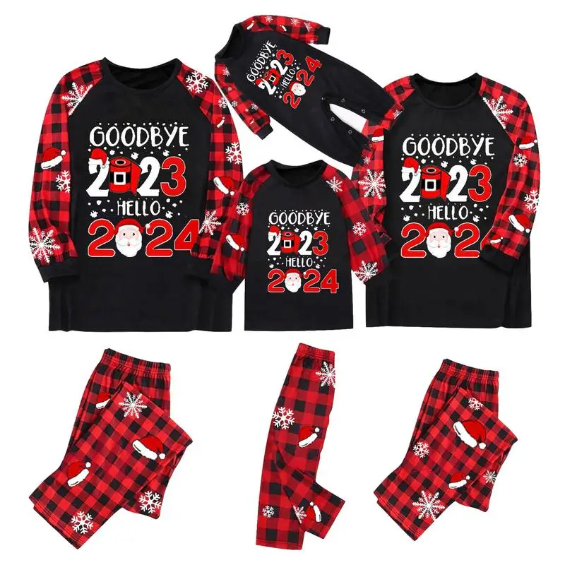 

Christmas Family Matching Pajama Soft Holiday Pajamas Onesie for Kids Family Matching Holiday Christmas Pjs Sleepwear Set