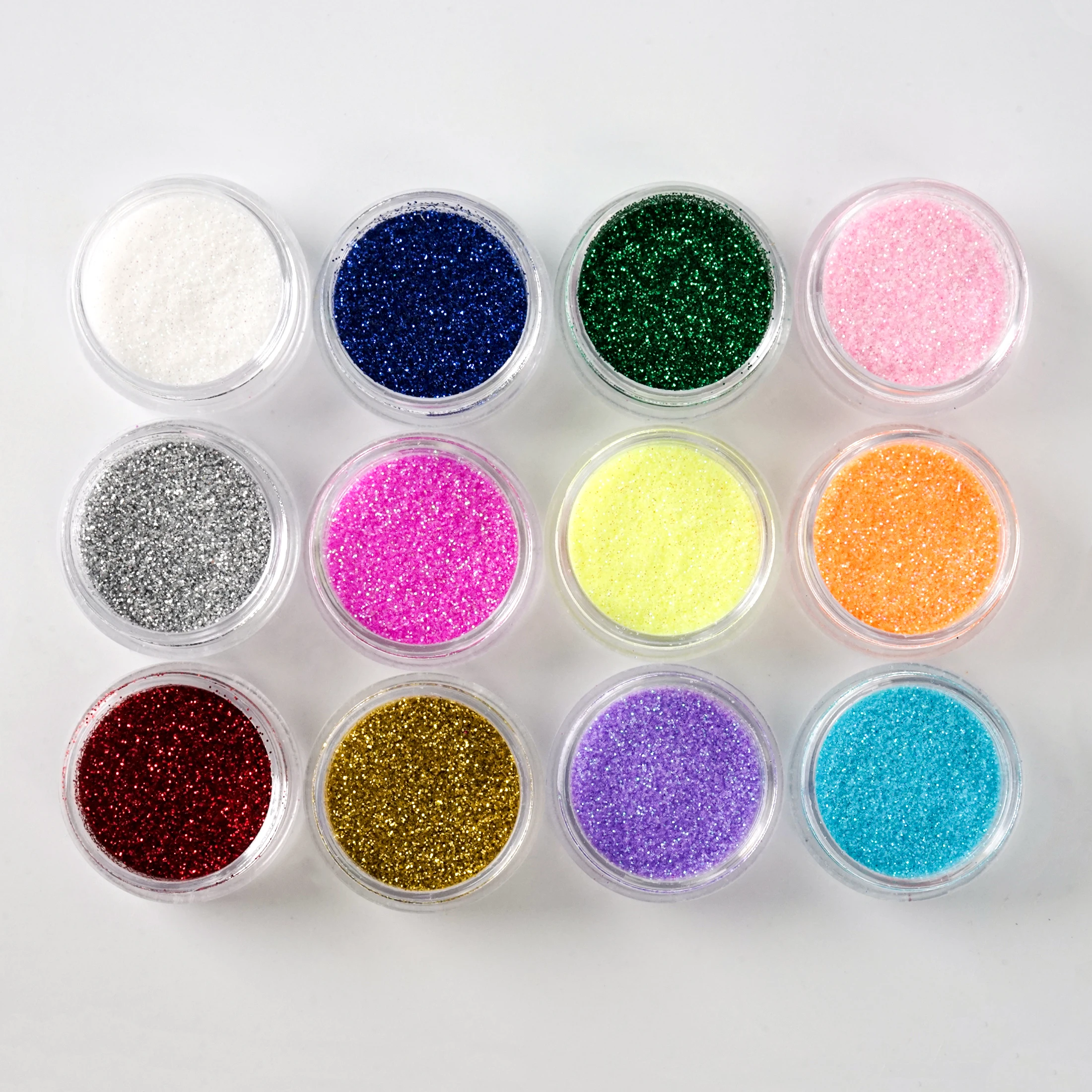 12 teile/satz Nagel Glitter Mix Farben Nail Art feines Pulver Staub UV Gel politur Acryl Nagels pitzen DIY Dekoration Werkzeuge