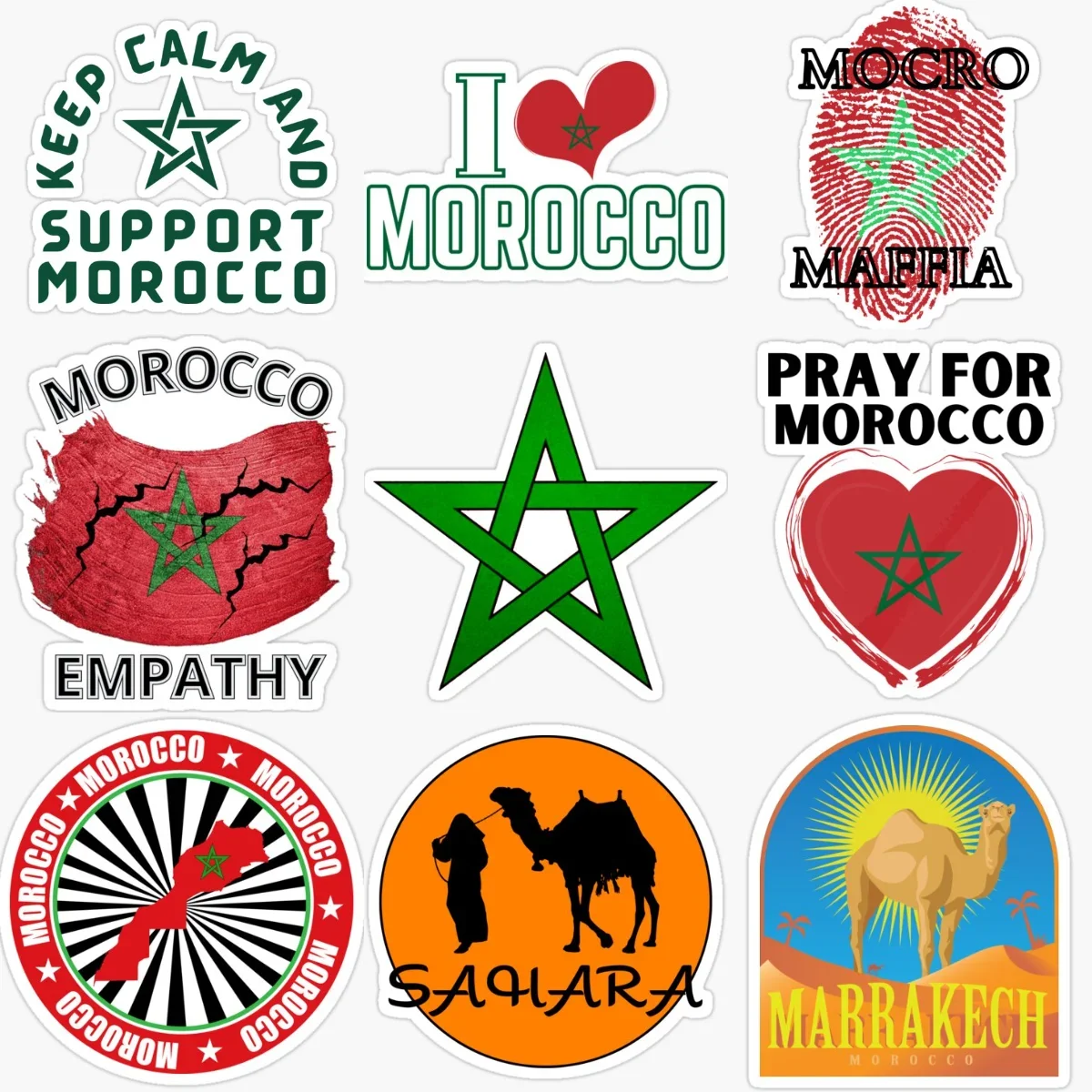 

Morocco Flag Map Emblem PVC Car Sticker for Decorate Car Truck Fridge Bicycle Motorcycle Wall Room Decal Accessories