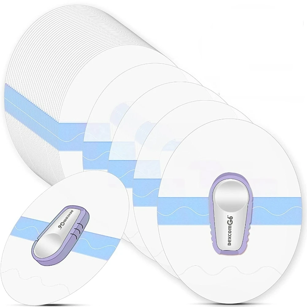 

10/60pcs Shower Waterproof Patch Transparent Waterproof Adhesive Patches for Dexcom G6 Over patch Transparent Stickers