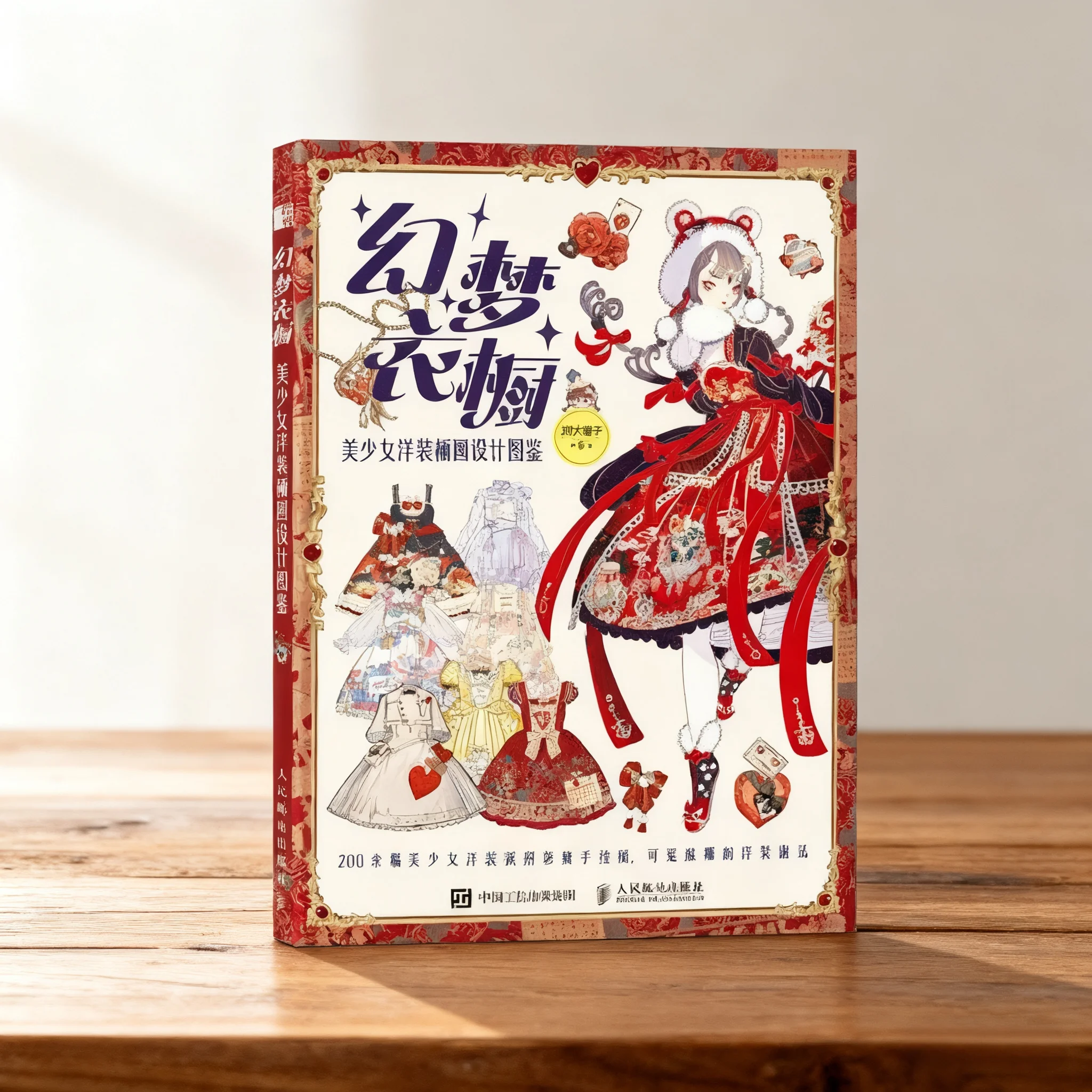 Fantasy Wardrobe Dress Material Book Beautiful Girl Dress Handle Design Illustrated Comic Techniques Design Reference Books