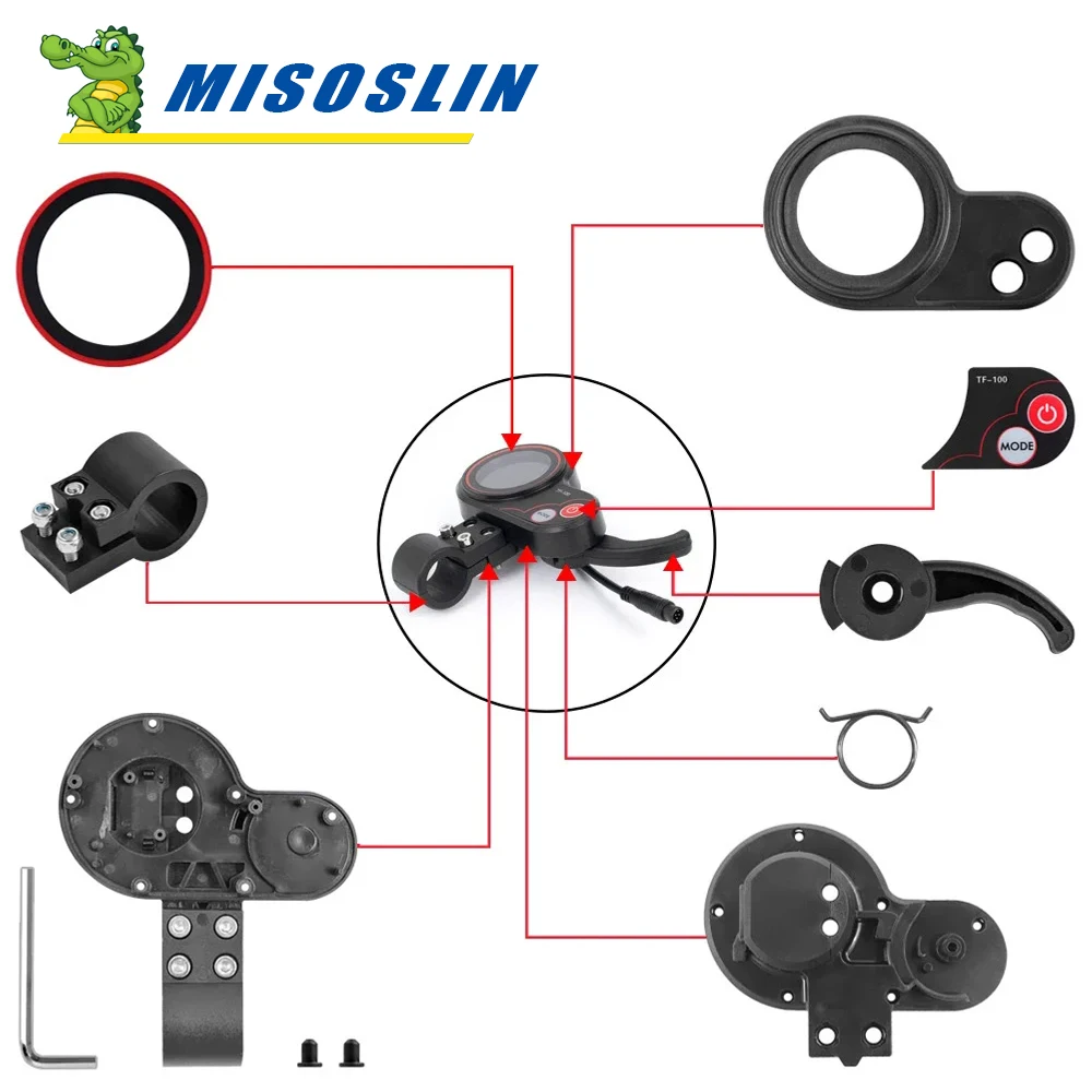 Instrument TF-100 LCD Display Scooter for Kugoo M4/Zero10x Electric Scooter Skateboard Dashboard Parts Replacement Cover Parts