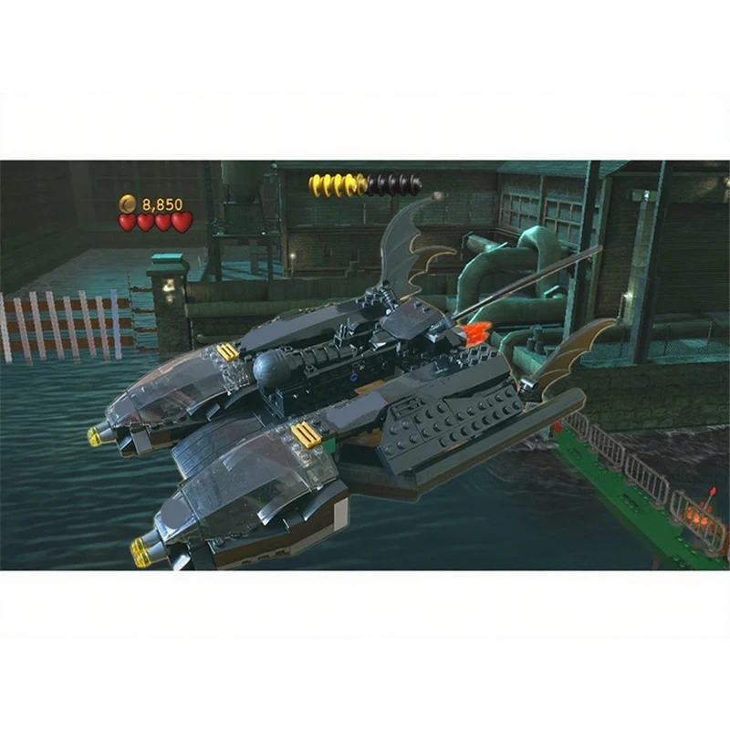 

534PCS MOC Super Heroes Ultimate Batboat 7780-7781 Alternate Build Swift DIY Model Building Blocks Birthday Toys Gift