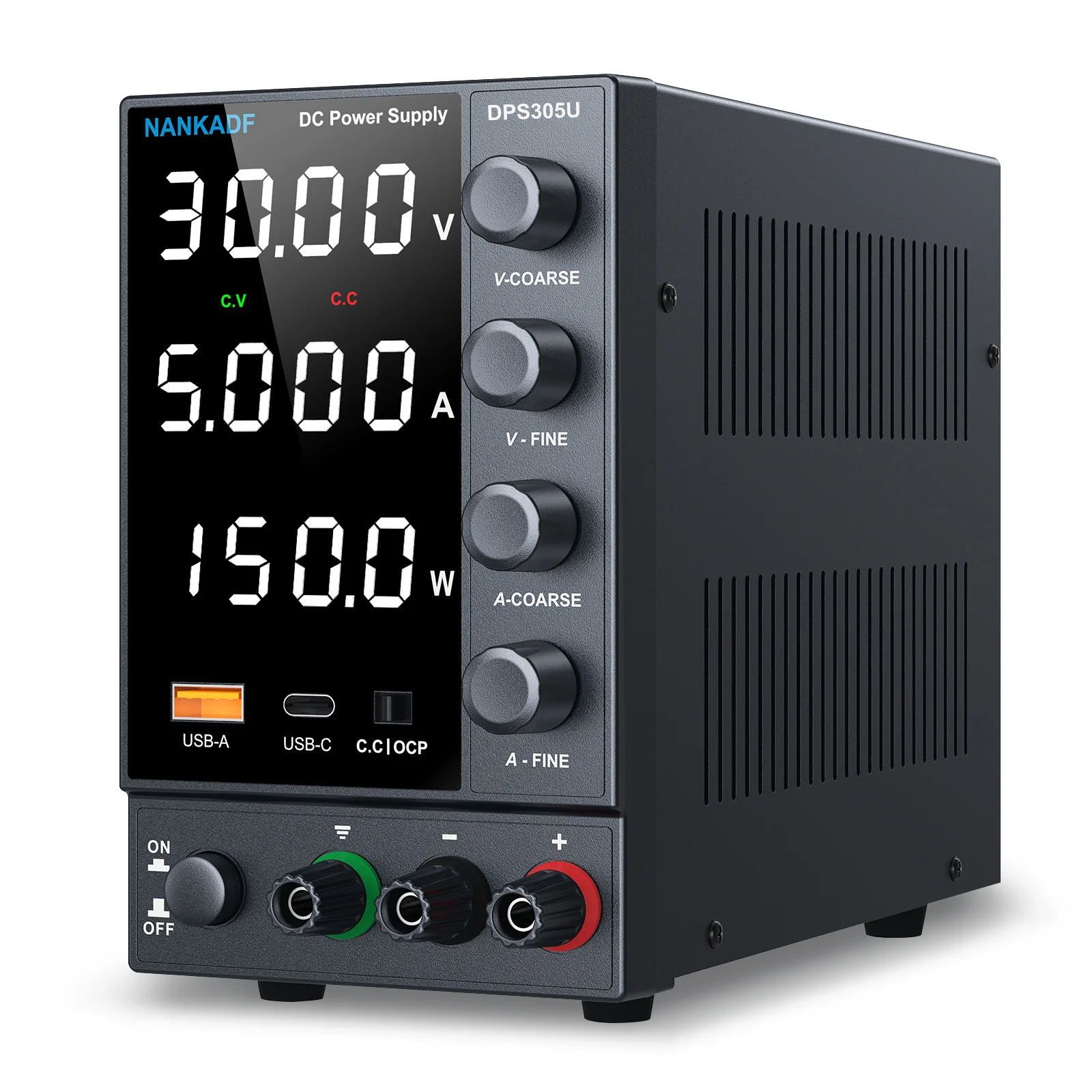 Fonte de Alimentação dc Ajustável de Posições Banco de Laboratório 30v 5a 30v 10a 220v 115v ac Conversão de Comutação Usb Tape-c Carregamento Rápido