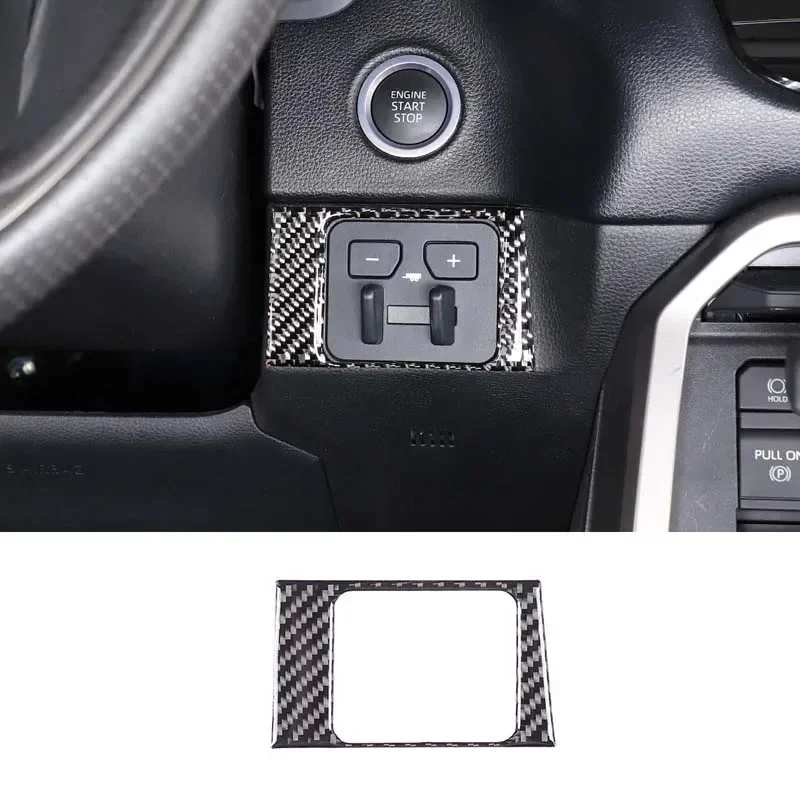 

For 2022-2024 Toyota Tundra/Sequoia Soft Carbon Fiber Car Brake Gain Switch Frame Sticker Car Interior Protection Accessories