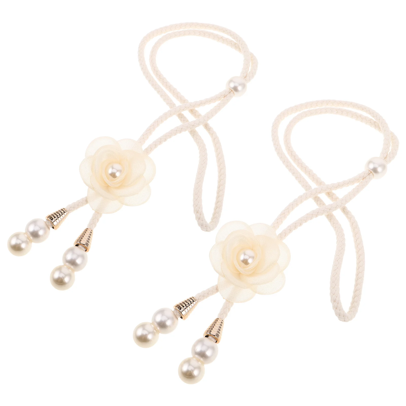 

Curtain Tiebacks Polyester Window Drape Holders Strong Adjustable Decorative Ties for Home Living Room Curtains