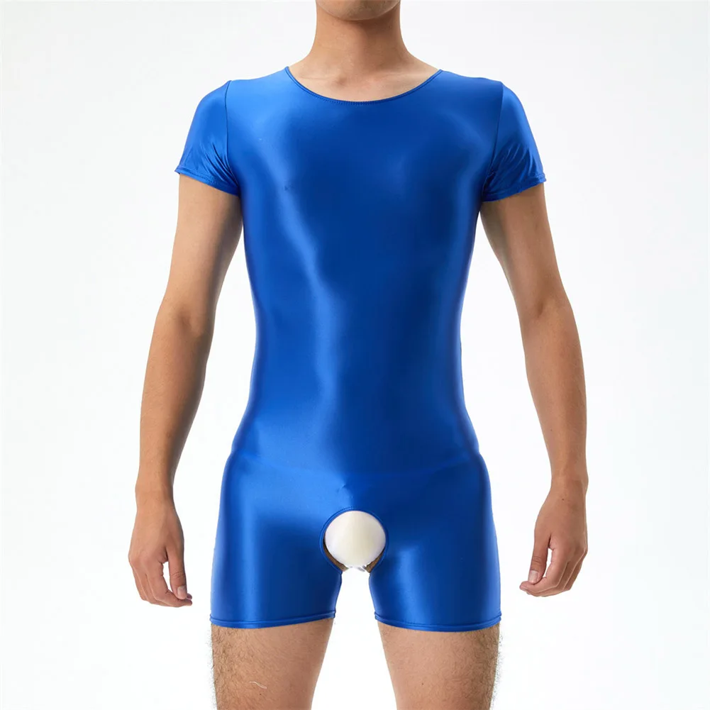 

Bodysuit Underwear Bodystocking Bodysuit Glossy Jumpsuits Men Polyester Romper Singlet Sport Leotard Tank Top New