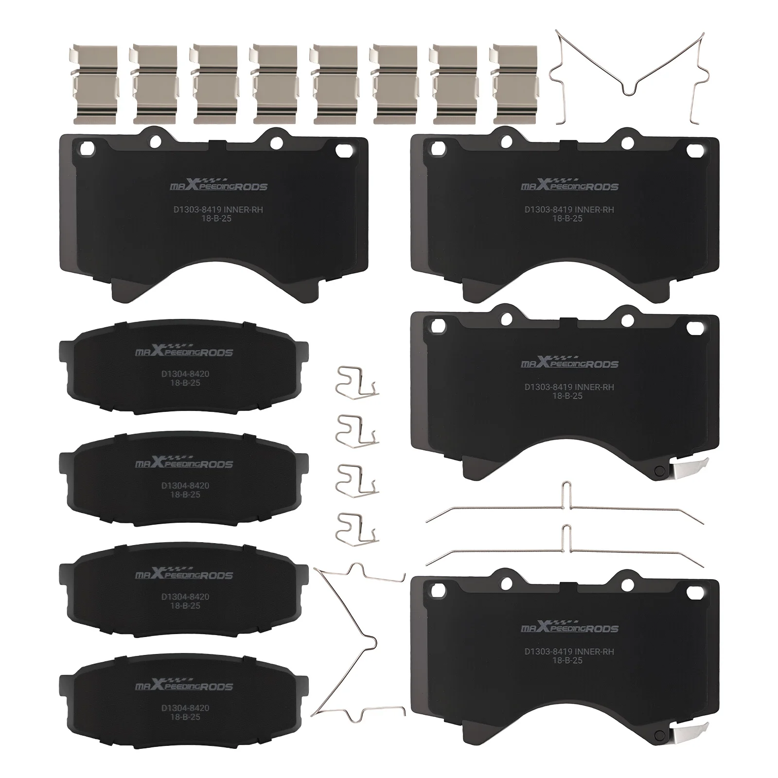

Комплект передних и задних керамических тормозных колодок для Lexus LX570 2008-2021 P-1303 P-1304