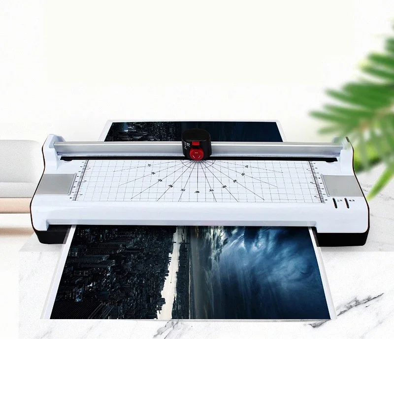 Upgrade Small Plastic Sealing Machine Three-in-one Photo Plastic Machine Office A4 Glue Machine LM288 Paper Cutter