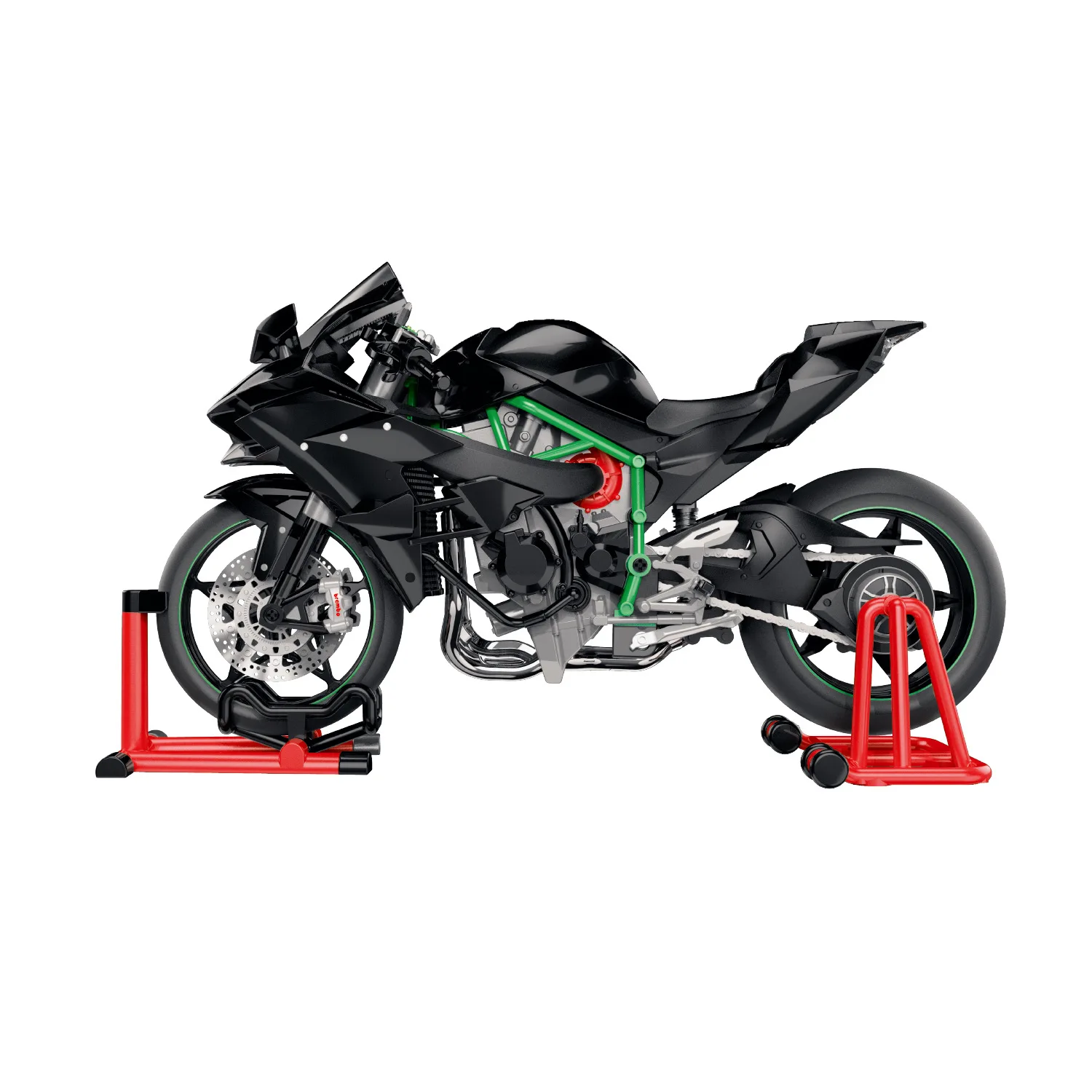 1:9 Scale Alloy Motorcycle Model with Simulated Engine Sound & Exhaust Spray Effect, Dynamic Display Piece for Collectors & Gift