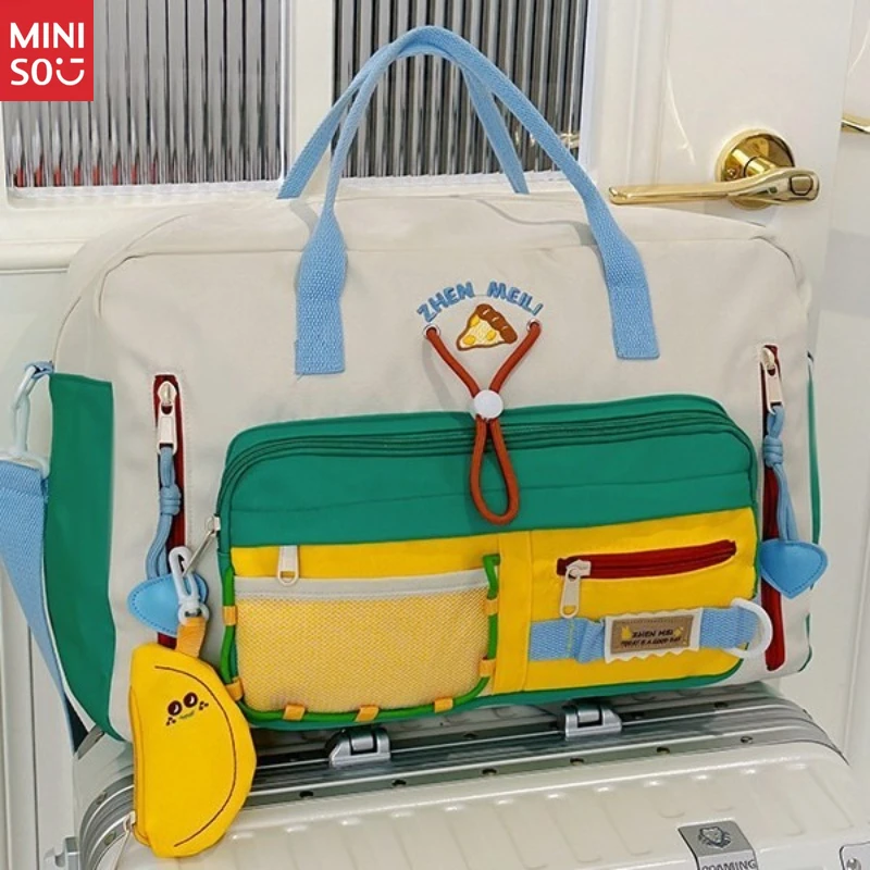 

Miniso Kids Travel Crossbody Bag | Fits Luggage Handle, Waterproof & Lightweight