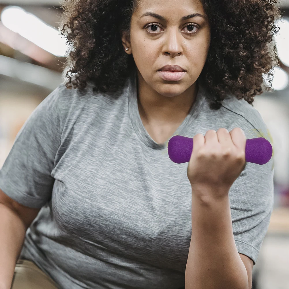 

2Pcs Kids Dumbbells Plastic Barbell Lightweight Hand Weight Exercise Gymnastics Training Barbell Set Kids Dumbbells