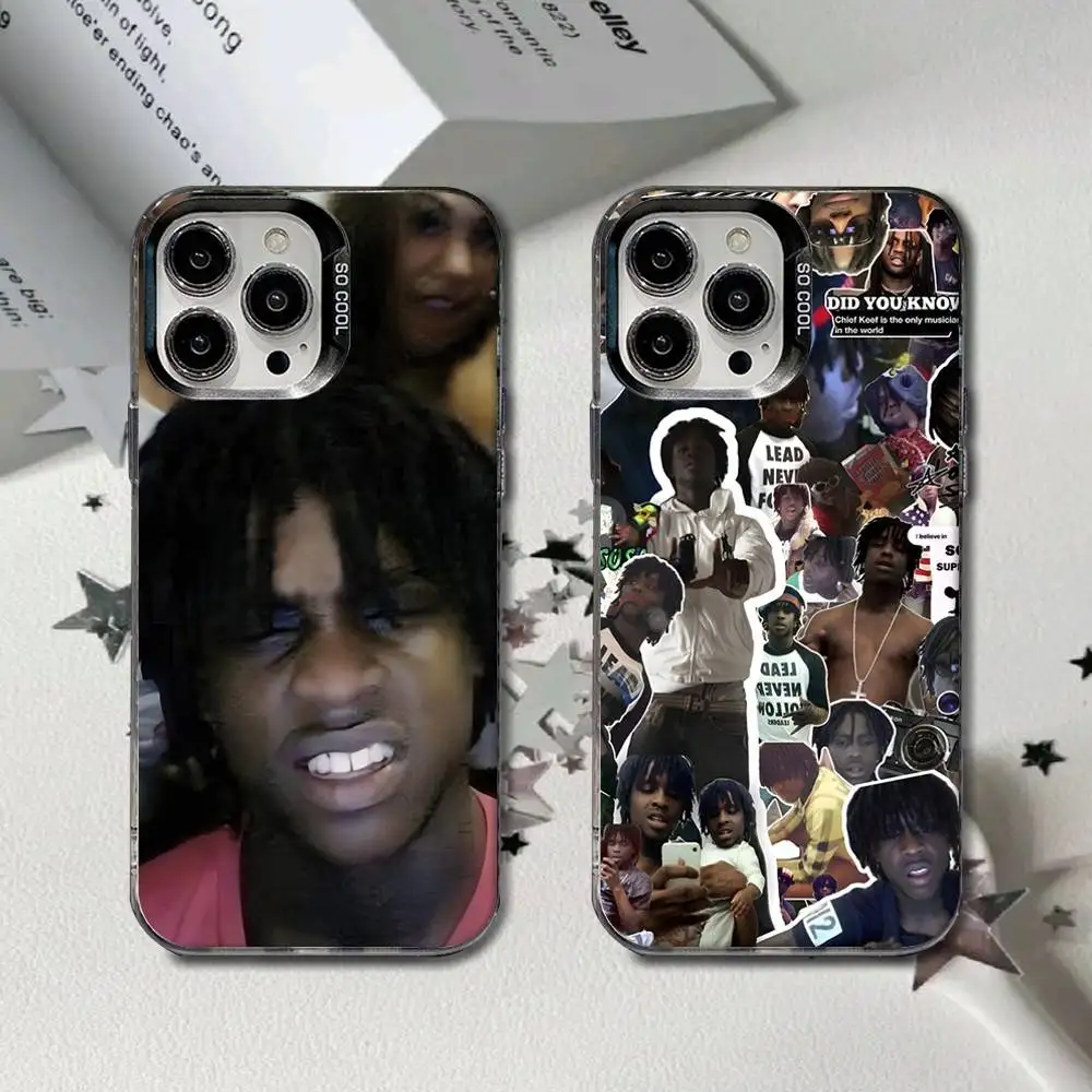 

Rapper C-Chief Keef Phone Case For iPhone 16,15,14,13,12,11,8,7,Pro,Max,Plus,Mini,XS,SE Black Matte Hard